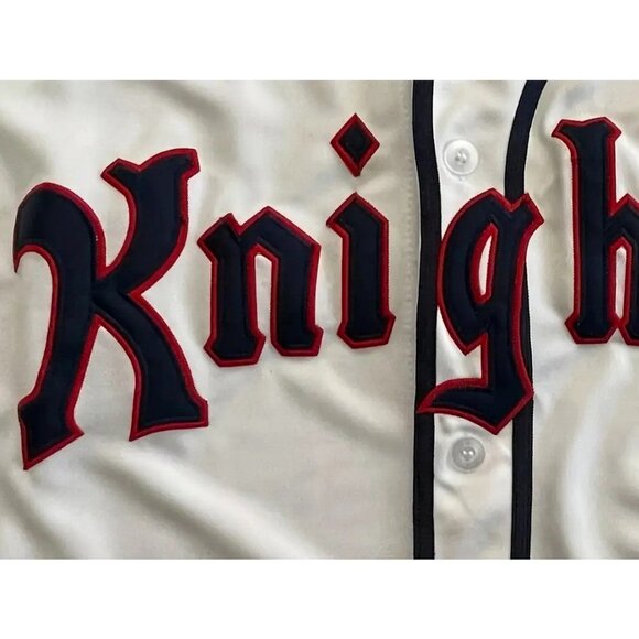 New York Knights Roy Hobbs #9 Baseball Jersey Stitched White Men's - Picture 4 of 7